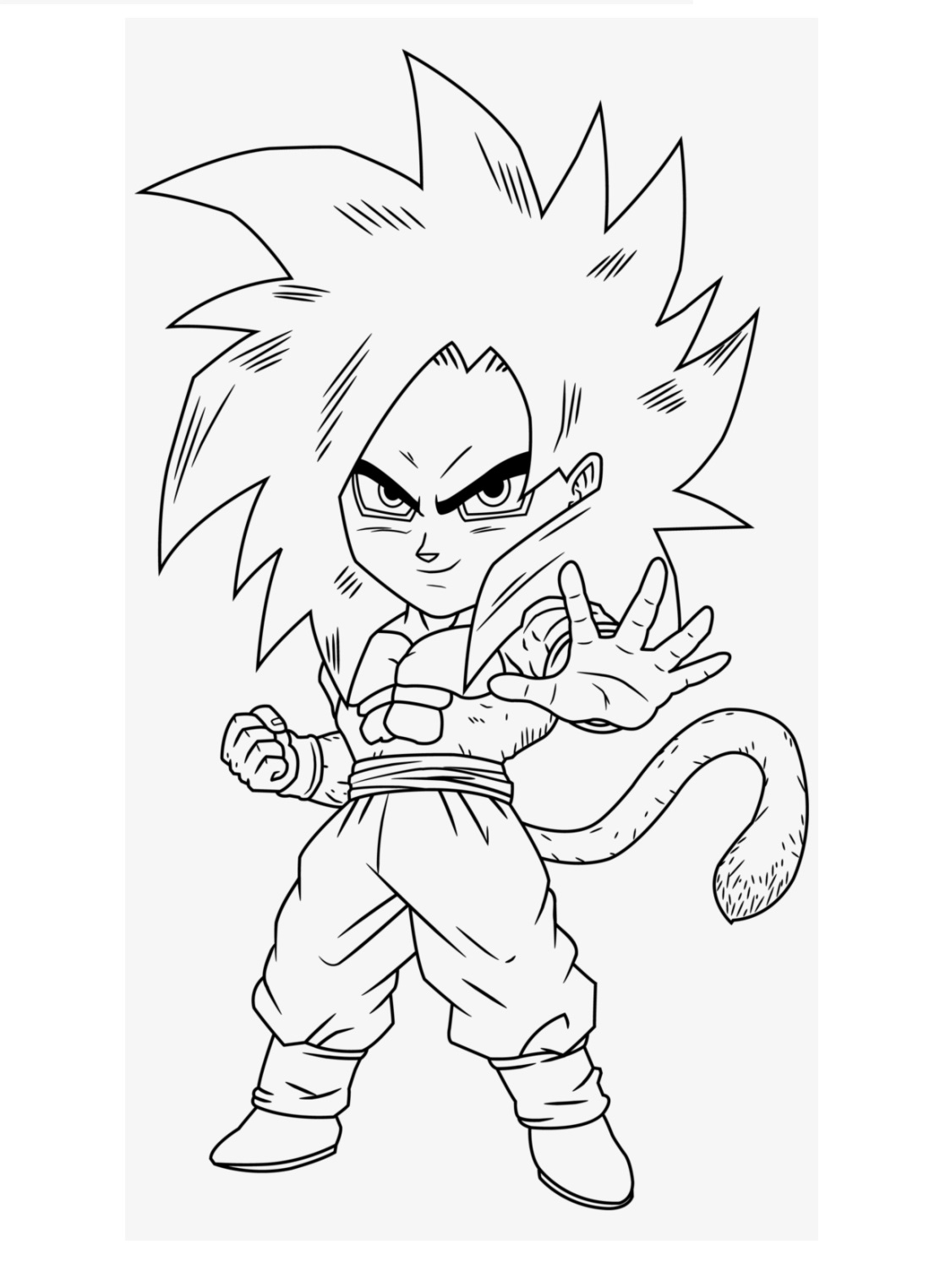 Desenhos do Goku para Imprimir e Colorir
